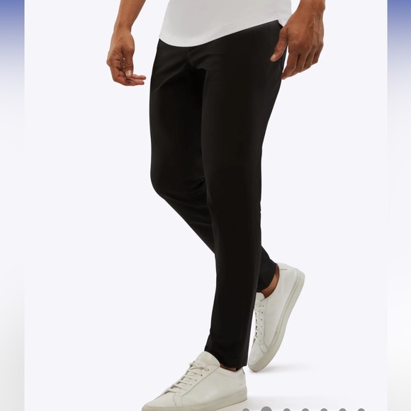 CUTS Black Slim Fit Jogger Pants Mens Modern Minimal Athleisure XL - Picture 2 of 9